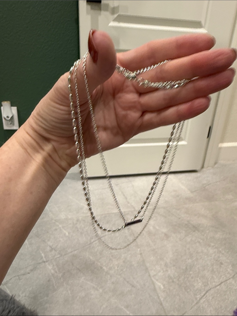 Park Lane Silver-Tone Layered Chain Necklace